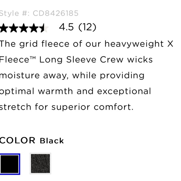 50%off w♥️ Cuddl Duds Men's X fleece  Long Sleeve Thermal Crew Top S NWOT #2🐊 - Picture 4 of 10